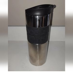 Bodum Black Stainless Steel Coffee & Tea Travel Tumbler Mug 12 Oz.